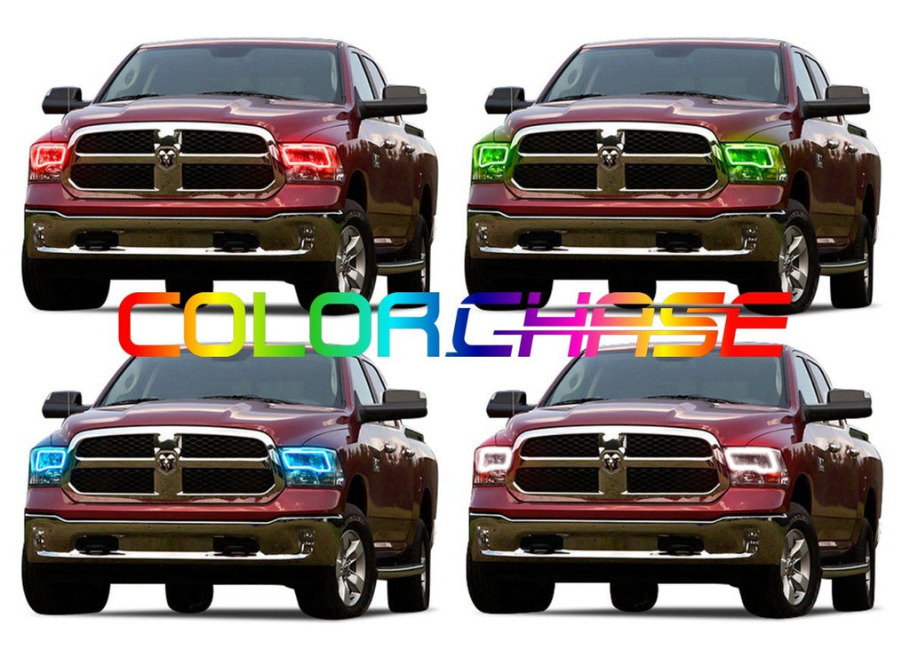 Dodge Ram Sport ColorChase LED Halo Headlight Kit 2009-2016
