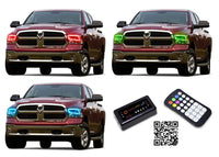 Dodge Ram Sport V.3 Fusion Color Change LED Halo Headlight Kit 2009-2016