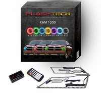 Dodge Ram Sport V.3 Fusion Color Change LED Halo Headlight Kit 2009-2016