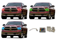 Dodge Ram Sport V.3 Fusion Color Change LED Halo Headlight Kit 2009-2016