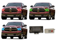 Dodge Ram Sport V.3 Fusion Color Change LED Halo Headlight Kit 2009-2016