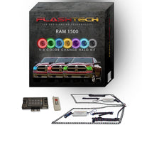 Dodge Ram Sport V.3 Fusion Color Change LED Halo Headlight Kit 2009-2016