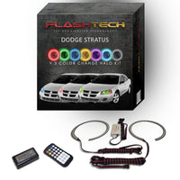 Dodge Stratus V.3 Fusion Color Change LED Halo Headlight Kit 2001-2006