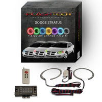 Dodge Stratus V.3 Fusion Color Change LED Halo Headlight Kit 2001-2006