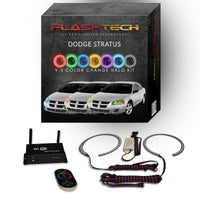 Dodge Stratus V.3 Fusion Color Change LED Halo Headlight Kit 2001-2006