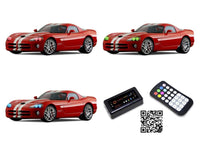 Dodge Viper V.3 Fusion Color Change LED Halo Headlight Kit 2003-2010