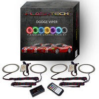 Dodge Viper V.3 Fusion Color Change LED Halo Headlight Kit 2003-2010