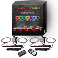 Dodge Viper V.3 Fusion Color Change LED Halo Headlight Kit 2003-2010