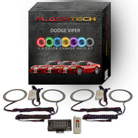 Dodge Viper V.3 Fusion Color Change LED Halo Headlight Kit 2003-2010