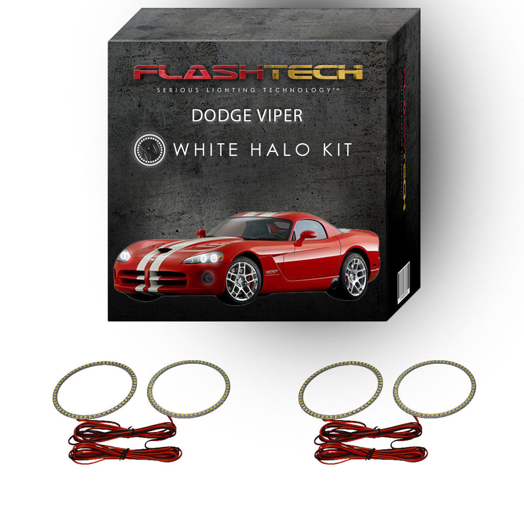 Dodge Viper White LED Halo Headlight Kit 2003-2010 – Autotrendsms