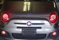 Fiat 500 V.3 Fusion Color Change LED Halo Headlight Kit 2012-2013