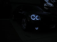 Dodge Magnum White Headlight & LED Halo Fog Light Kit 2005-2008