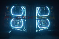 Chevrolet Silverado V.3 Fusion Color Change LED Halo Headlight Kit 2007-2013