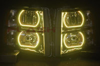 Chevrolet Silverado V.3 Fusion Color Change LED Halo Headlight Kit 2007-2013