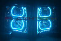 Chevrolet Silverado V.3 Fusion Color Change LED Halo Headlight Kit 2007-2013