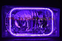Ford F250 / Ford F350 V.3 Fusion Color Change Headlight & LED Halo Fog Light Kit 2001-2004