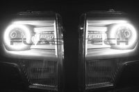 Ford F150 Projector White Headlight & LED Halo Fog Light Kit 2013-2014