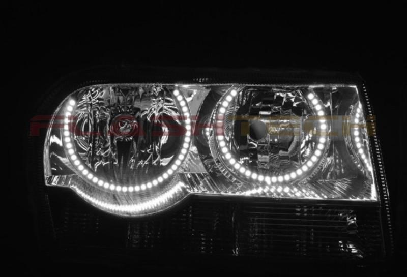 Chrysler 300 White LED Halo Headlight Kit 2005-2010