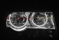 Chrysler 300 White Headlight & LED Halo Fog Light Kit 2005-2010
