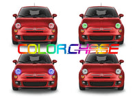 Fiat 500 ColorChase LED Halo Headlight Kit 2012-2013