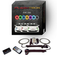 Fiat 500 V.3 Fusion Color Change LED Halo Headlight Kit 2012-2013