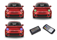 Fiat 500 V.3 Fusion Color Change LED Halo Headlight Kit 2012-2013