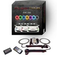 Fiat 500 V.3 Fusion Color Change LED Halo Headlight Kit 2012-2013