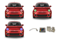 Fiat 500 V.3 Fusion Color Change LED Halo Headlight Kit 2012-2013
