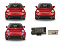 Fiat 500 V.3 Fusion Color Change LED Halo Headlight Kit 2012-2013
