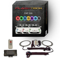 Fiat 500 V.3 Fusion Color Change LED Halo Headlight Kit 2012-2013
