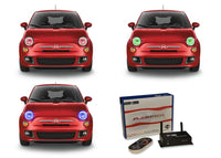 Fiat 500 V.3 Fusion Color Change LED Halo Headlight Kit 2012-2013