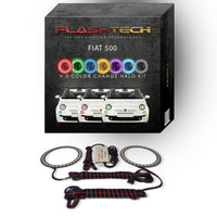 Fiat 500 V.3 Fusion Color Change LED Halo Headlight Kit 2012-2013
