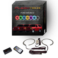 Ford Bronco V.3 Fusion Color Change LED Halo Headlight Kit 1992-1996