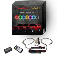 Ford Bronco V.3 Fusion Color Change LED Halo Headlight Kit 1992-1996
