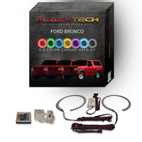 Ford Bronco V.3 Fusion Color Change LED Halo Headlight Kit 1992-1996