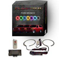 Ford Bronco V.3 Fusion Color Change LED Halo Headlight Kit 1992-1996