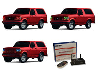 Ford Bronco V.3 Fusion Color Change LED Halo Headlight Kit 1992-1996