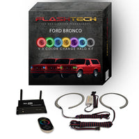 Ford Bronco V.3 Fusion Color Change LED Halo Headlight Kit 1992-1996