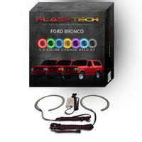 Ford Bronco V.3 Fusion Color Change LED Halo Headlight Kit 1992-1996