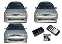 Ford Contour V.3 Fusion Color Change LED Halo Headlight Kit 1998-2000