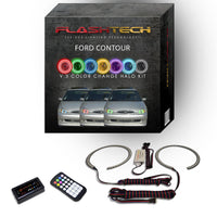 Ford Contour V.3 Fusion Color Change LED Halo Headlight Kit 1998-2000