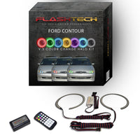 Ford Contour V.3 Fusion Color Change LED Halo Headlight Kit 1998-2000
