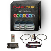 Ford Contour V.3 Fusion Color Change LED Halo Headlight Kit 1998-2000