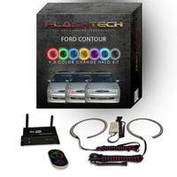 Ford Contour V.3 Fusion Color Change LED Halo Headlight Kit 1998-2000