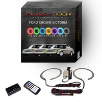 Ford Crown Victoria V.3 Fusion Color Change LED Halo Headlight Kit 1998-2011