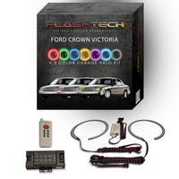 Ford Crown Victoria V.3 Fusion Color Change LED Halo Headlight Kit 1998-2011