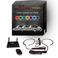 Ford Crown Victoria V.3 Fusion Color Change LED Halo Headlight Kit 1998-2011