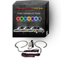 Ford Crown Victoria V.3 Fusion Color Change LED Halo Headlight Kit 1998-2011