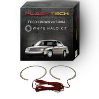 Ford Crown Victoria White LED Halo Headlight Kit 1998-2011