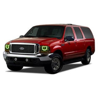 Ford Excursion V.3 Fusion Color Change LED Halo Headlight Kit 2000-2004